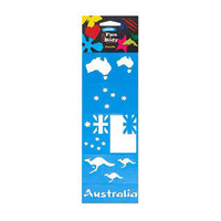 Derivan Face Paint Stencil Aussie