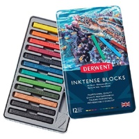Derwent Inktense Blocks Tin Of 12 Assorted