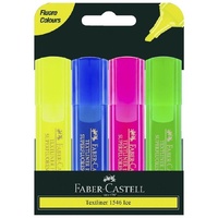 Faber-Castell Textliners Hi Lighter Wallet Of 4 (Yellow, Orange, Pink & Green)