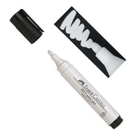 Faber Castell White Brush Tip Pen