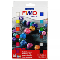 Fimo Soft Sample Set 12 X 25G Blocks Assorted Colours