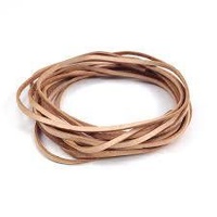 Flat Leather Thonging 3Mm Flat Natural X 10Mtrs