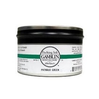 Gamblin Etching Ink Pthalo Green 434G Tins
