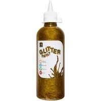 Educational Colours Glitter Paint 500Ml Gold