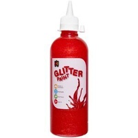 Educational Colours Glitter Paint 500Ml Pink