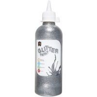 Educational Colours Glitter Paint 500Ml Silver