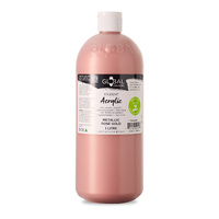 Global Fine Art Student Acrylic 1 Litre Rose Gold 