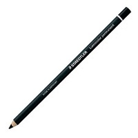 Staedtler Lumocolor Permanent Glasochrom Pencils Black Box Of 12