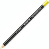 Staedtler Lumocolor Permanent Glasochrom Pencils Yellow Box Of 12
