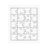 Jigsaw Blanks Quality Pasteboard Puzzleswith Solid Border 180X220Mm Packet Of 20