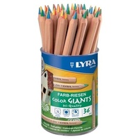Lyra Color-Giants Unlacquered 4-Color Plastic Pot 36 Pcs