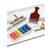 Marbling Kit Complete With Tray, Comb, Inks And Full Instructions