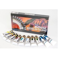 Matisse Structure Australian Set 8X75Ml Assorted Colours & 2X75Ml Mediums