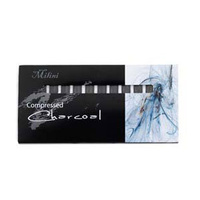 Milini Round Compressed Charcoal Box Of 12