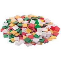Mosaic Tiles Xmas Colours 150Grams 1X1Cm