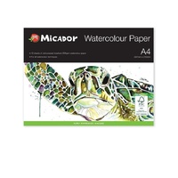 Micador Watercolour Pad A4 200Gsm 12 Sheets