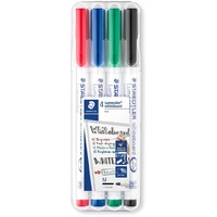 Multi Markers Permanent Medium Tip Packet Of 4 Assorted Colours. Suitable On Cd, Dvd, Glass, Wood & Ohp Acertate.