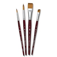 Princeton Velvetouch Synthetic Short Handle Professnal 4Pc Set