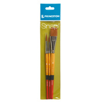 Princeton Snap Synthetic Gold Short Handle Snap Set 2- 3Pc Set