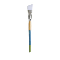 Princeton Snap Synthetic White Short Handle Angle Shader Size 1 Inch