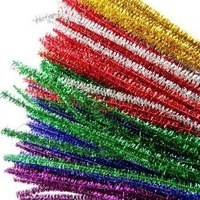 Pipe Cleaners Glitter 30Cm Long X 150 Pcs Assorted Colours In A Plastic Container