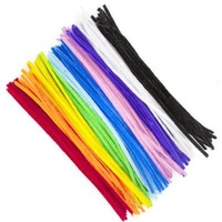 Pipe Cleaners Thin 30Cm Long X 150 Pcs Assorted Colours In A Plastic Container