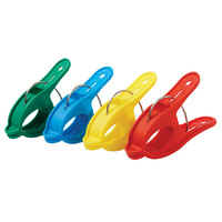 Heavy Duty Grippy Pegs Pkt Of 12 Assorted Colours 70 X 22Mm