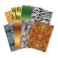 Printed Pattern Paper A4 Packet Of 40 Wild Animals
