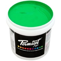 PERMASET AQUA SCREEN INK 1 LITRE FLUORESCENT GREEN