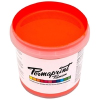 PERMASET AQUA SCREEN INK 1 LITRE FLUORESCENT ORANGE