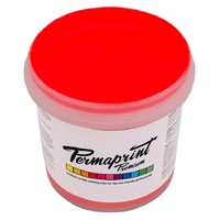 PERMASET AQUA SCREEN INK 1 LITRE FLUORESCENT RED