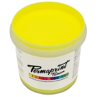 PERMASET AQUA SCREEN INK 1 LITRE FLUORESCENT YELLOW