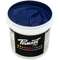 PERMASET AQUA SCREEN INK 1 LITRE JUNIOR NAVY (STD1)