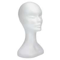 Polystyrene Head 36Cm Tall X 20Cm Base