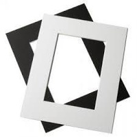 Mounts Pre Cut Doublesided Black &amp; White Packet Of 10