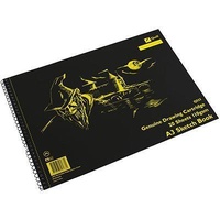 Quill Drawing Cartridge Pads 110Gsm A3 Spiral Bound Non Perforated