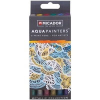 Micador Aqua Painters Set Of 6 Metallic Collection