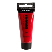 Reeves Gouache Paint 22Ml Crimson Red