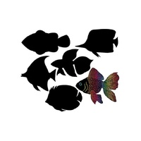 Scratch Art Fish Packet Of 24 6 Designs 7 X15Cm With Tools
