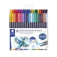 Staedtler Double Ended Watercolour Brush Marker Set Of 36