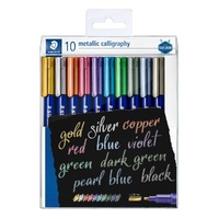 Staedtler Metallic Calligraphy Markers Set Of 10