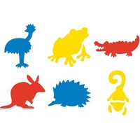 Plastic Stencils Aussie Animals Series 2 Set Of 6