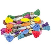 Stranded Cotton Assorted Colours 24 X 8M Hanks
