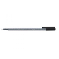 Staedtler Triplus Markers 0.4Mm Tip Black Box Of 10