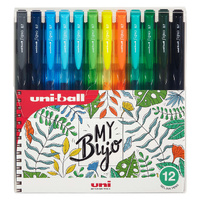 Signo Rt1 Retractablegel Pens 12 Pack Assorted Botanical