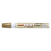 uni PX20SHINYGD Paint Markers Bullet Tip Shiny Gold Marker Single - Oil Based , Opaque Ink & Fade Proof.