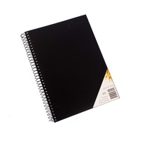 Visual Diary A4 Black Half Size 30 Page 110Gsm