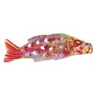 Japanese Carp Wind Sock Packet Of 24. White Absorbant Paper Perfect For Washes.
