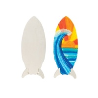 Wooden Surfboard With Stand 36Cm