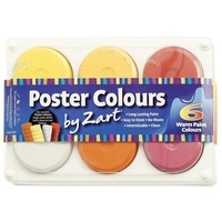 Zart Poster Colour Palette Of 6 Discs Warm Colours